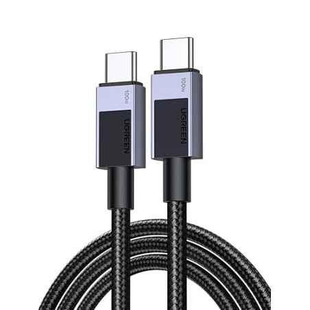 CABLU alimentare si date Ugreen- L512- Fast Charging Data Cable pt smartphone- USB Type-C la USB Type-C 100W- 1m- negru 45063tim
