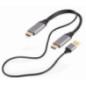 ADAPTOR video GEMBIRD- adaptor HDMIT) la DisplayPortT)- 2m- rezolutie maxima 4K3840 x 2160) la 60Hz- USB power- negru- A-HDMIM-D