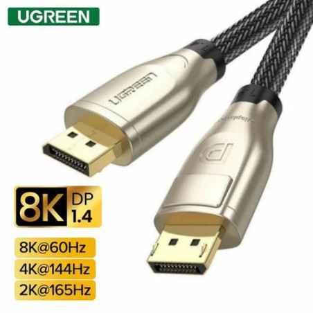 CABLU video Ugreen- DP112 DPT) la DPT) 8K la 60Hz- lungime 3m- braided- negru 60844timbru verde 008 lei) - 6957303868445