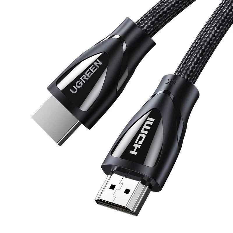 CABLU video Ugreen- HD140 HDMIT) la HDMIT)- HDMI 21- 8K la 60Hz- lungime 15m- braided- negru 80402timbru verde 008 lei) - 695730