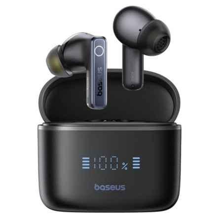 CASTI Baseus Bowie 30- pt smartphone- wireless- bluetooth 53- microfon pe casca- 65 ore durata baterie- negru A00073100126-00tim