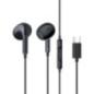 CASTI Baseus Encok CZ17- pt smartphone- control volum microfon pe fir- conectare prin cablu USB Type-C- lungime cablu 11m- negr