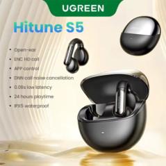 CASTI Ugreen- WS210 HiTune S5 True Wireless- 30 ore baterie- TWS- incarcare USB Type-C- bluetooth 54- negru- 45760timbru verde 0