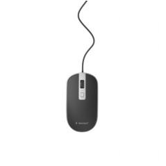 MOUSE GEMBIRD- PC sau NB- cu fir- USB- optic- 1200 dpi- butoane/scroll 4/1- cablu 135m- negru-argintiu- MUS-4B-06-BStimbru verde