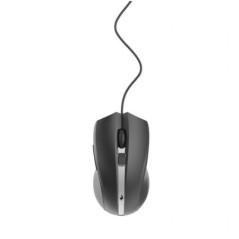 MOUSE GEMBIRD- PC sau NB- cu fir- USB- laser- 2400 dpi- butoane/scroll 6/1- cablu 18m- negru-argintiu- MUS-GU-02timbru verde 018