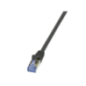 PATCH CORD S/FTP LOGILINK Cat7- LSZH- cupru- 600MHz- mufe RJ45 Cat6a- 15 m- negru- AWG26- dublu ecranat CQ4043Stimbru verde 018