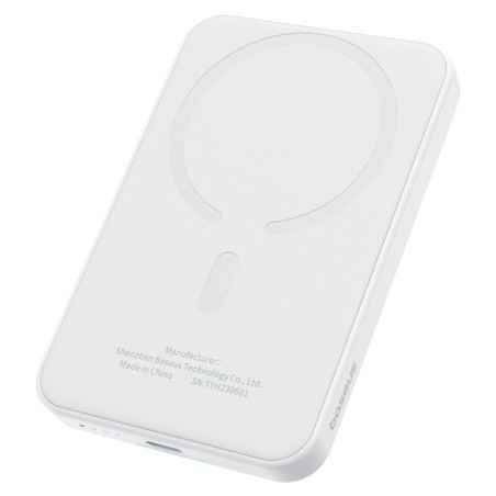 POWER BANK Baseus Magnetic Mini Wireless- 5000mAh- 20W- 2 x USB Type-C output/input- 15W wireless charging- include cablu USB Ty