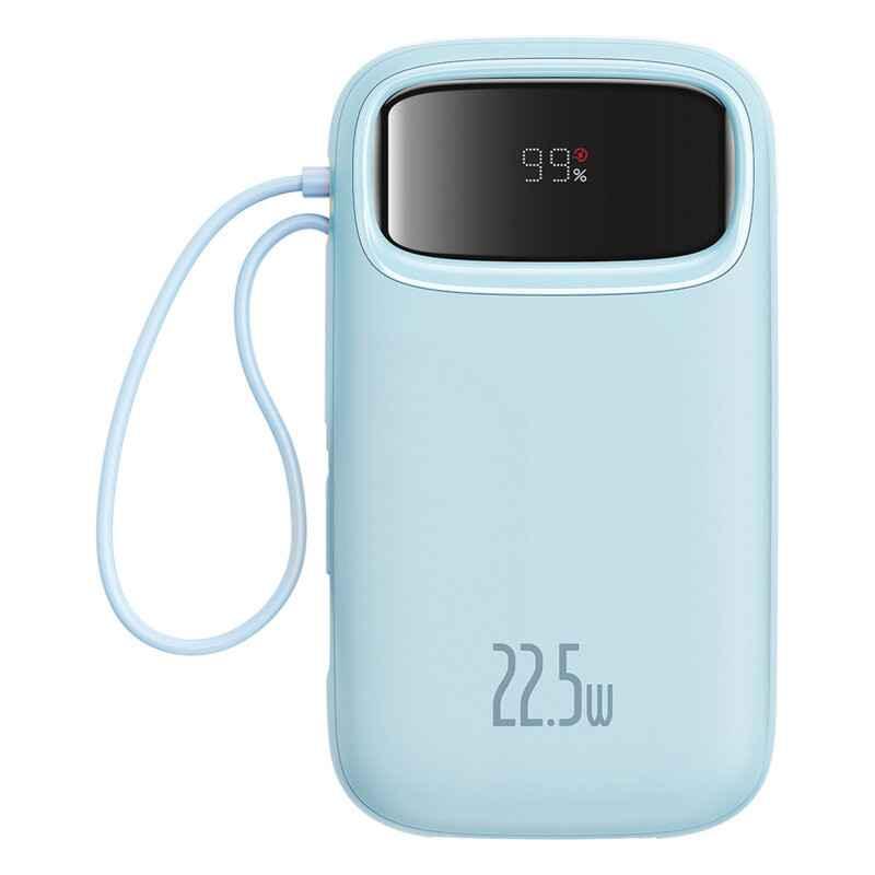 POWER BANK Baseus Qpow2 Digital Display- 20000mAh- 225W- 2 x USB Type-C output/input- 1 x Lightning- 1 x USB- include cablu USB