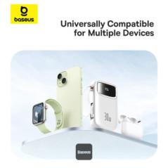 POWER BANK Baseus Qpow2 Digital Display- 10000mAh- 30W- 2 x USB Type-C output/input- 1 x USB- include cablu USB Type-C la USB Ty