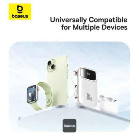 POWER BANK Baseus Qpow2 Digital Display- 10000mAh- 30W- 2 x USB Type-C output/input- 1 x USB- include cablu USB Type-C la USB Ty