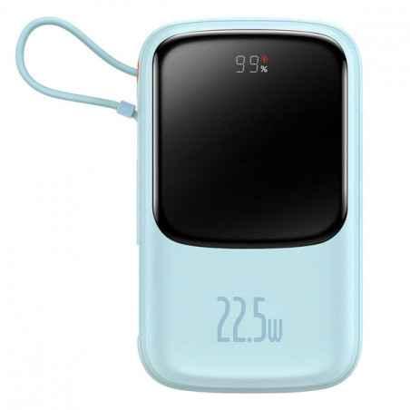 POWER BANK Baseus Qpow2 Digital Display- 20000mAh- 225W- 2 x USB Type-C output/input- 1 x Lightning- 1 x USB- include cablu USB