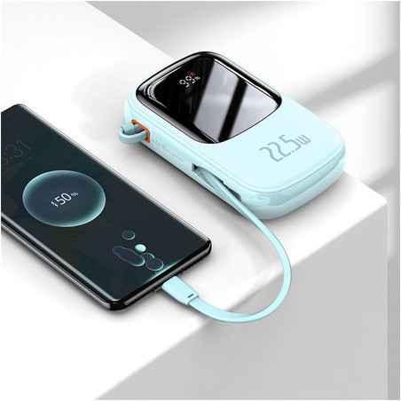 POWER BANK Baseus Qpow2 Digital Display- 20000mAh- 225W- 2 x USB Type-C output/input- 1 x Lightning- 1 x USB- include cablu USB