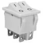 Comutator dublu 2xON-ON - 15A/250V - 37x31x25 mm - alb