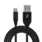 CABLU alimentare si date SPACER- pt smartphone- USB 30T) la Type-CT)- Braided-21A -Retail pack- 05m- black- SPDC-TYPEC-BRD-BK-05
