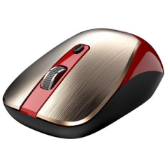 MOUSE Genius NX-7125”- PC sau NB- wireless- 24G- BlueEye- 1200 dpi- butoane/scroll 3/1- auriu/rosu- 31030044403timbru verde 01