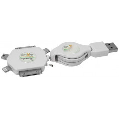 Cablu alimentare extensibil USB A tata - compatibil iPhone3/4/5 Samsung