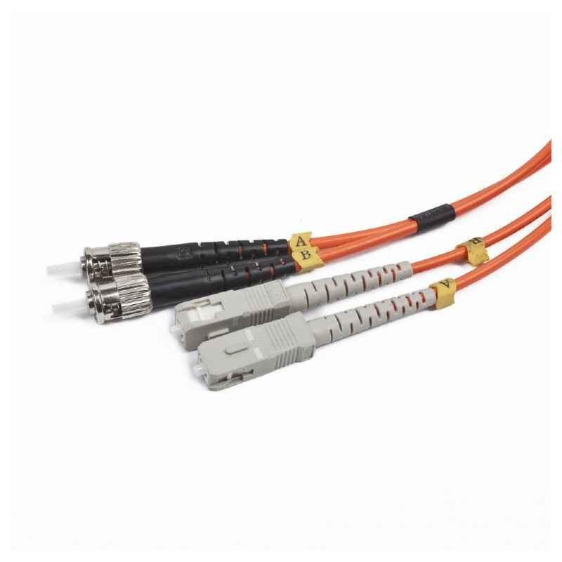 CABLU FIBRA OPTICA duplex multimode- 1m- conectori ST-SC- bulk- Gembird CFO-STSC-OM2-1M - Lichidare stoc