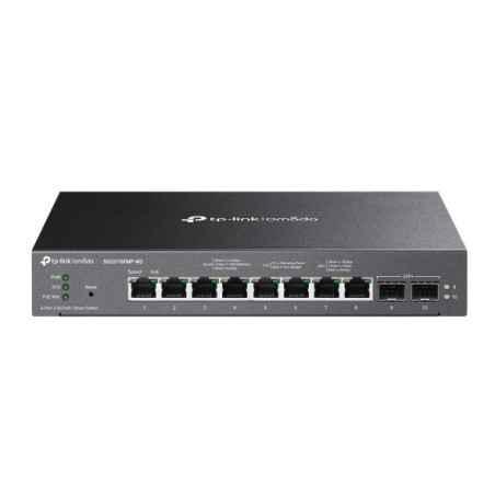 SWITCH TP-LINK POE Omada 8-Port 25GBASE-T si 2-Port 10GE SFP Smart Switch cu 8-Port PoE- carcasa metalica SG2210XMP-M2timbru ver
