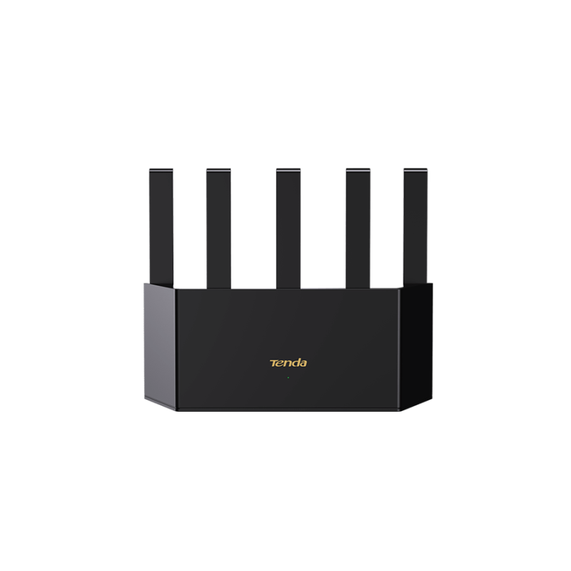 ROUTER Tenda wireless- AX1500- 1 × Gigabit WAN- 3 x Gigabit LAN- 5 antene externe- 1500 Mbps dual band WI-FI 6 RX2L PROtimbru v