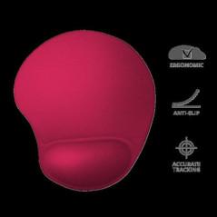 Mouse PAD TRUST- Big Foot- cu gel- cauciuc , material textil- 236x205mmx16 mm- rosu- TR-20429