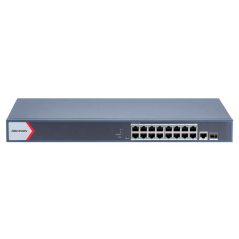SWITCH GIGABIT 16PORTURI 16XPOE DS-3E1518P-EI(V2)timbru verde 2 lei)