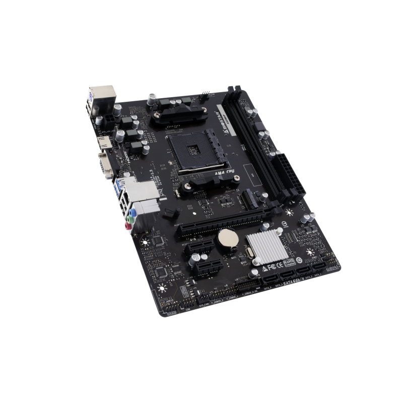 Placa de baza AsRock A520MHP- skt AM4- chipset AMD 520- mATX- 2 x DDR4 max 64 GB- USB 32 gen 1- 4 x SATA- 1 x M2- PCIe 30- HDMI-