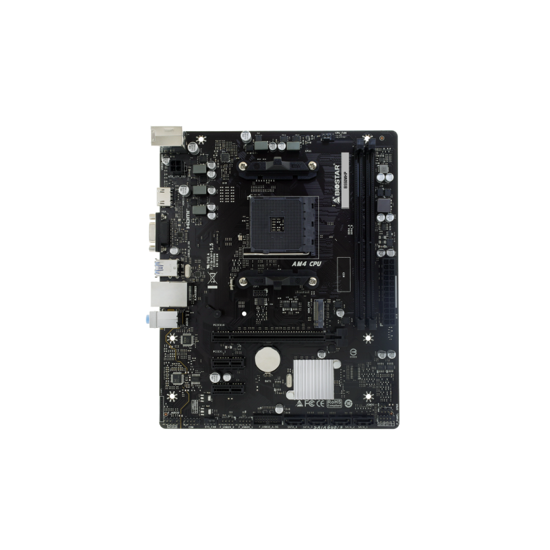 Placa de baza Biostar B550MHP- skt AM4- chipset AMD B550- mATX- 2 x DDR4 max 64 GB- USB 32 gen1- 4 x SATA- 1 x M2- PCIe 40- HDMI