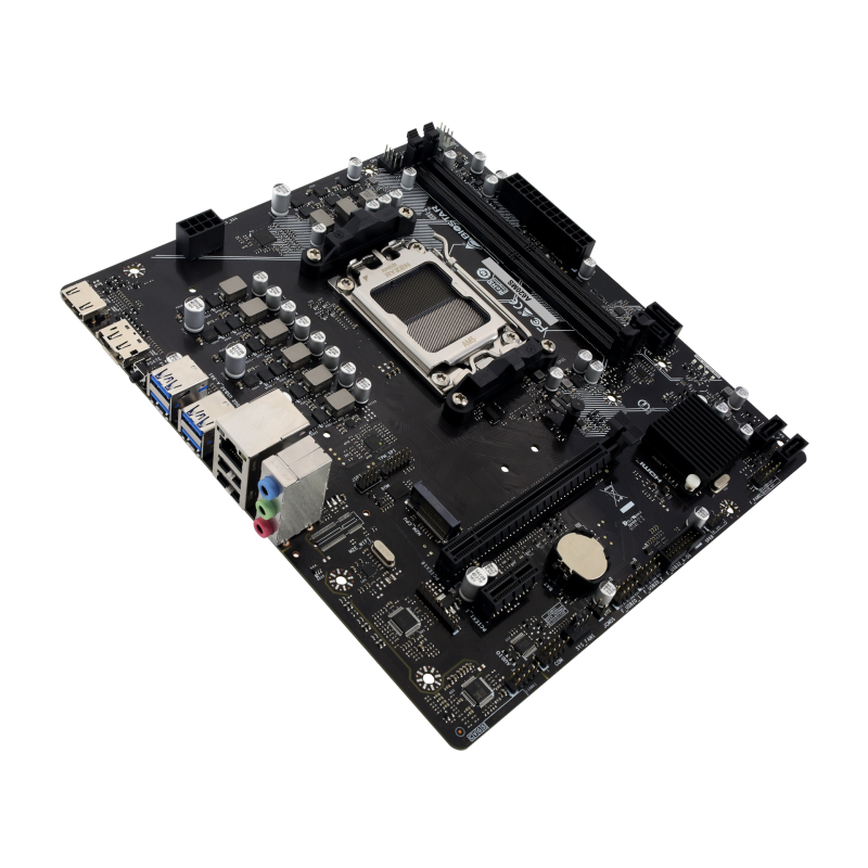 Placa de baza Biostar A620MS- skt AM5- chipset AMD B620- mATX- 2 x DDR5 max 128 GB- USB 32 gen 1- 4 x SATA- 1 x M2- PCIe 40- HDM