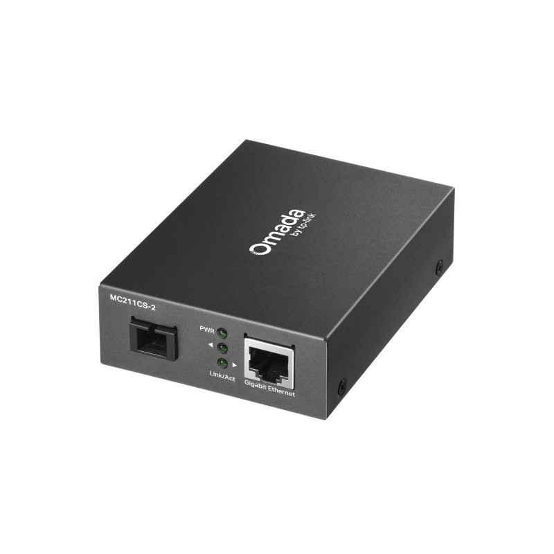 MEDIA CONVERTOR TP-LINK RJ45 1000M- 1× Gigabit SC/UPC Fiber Port- pana la 2Km- montabil in sasiu MC211CS-2