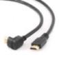 CABLU video GEMBIRD- HDMIT) la HDMIT)- 18m- conectori auriti- rezolutie maxima 4K3840 x 2160) la 60 Hz- 90 grade- negru- CC-HDMI