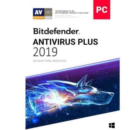 Bitdefender Antivirus Plus 2021- 1 an- 1 dispozitiv- scratch card AV03ZZCSN1201HEN- valabile doar pe teritoriul Romaniei