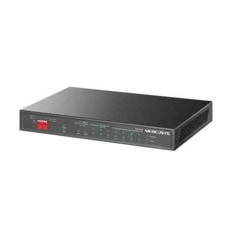 SWITCH PoE MERCUSYS 8× Gigabit PoE si 2× Gigabit Uplink- buget PoE maxim 111 W- compatibil cu IEEE 8023af/at PoE- metalic MS1