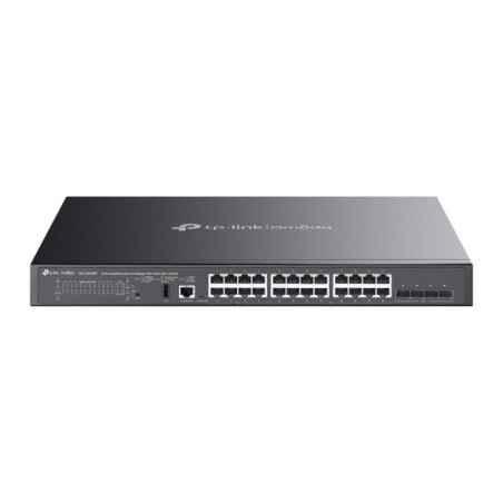Switch Managed L3 TP-Link- 24-Port Gigabit Lite L3 Managed PoE si 4× 10G Slots- buget maxim PoE 500 W- metalic SG5428XMPPtimbru