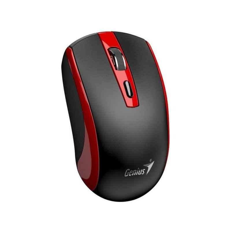Mouse Genius ECO-8150- PC sau NB- wireless 24GHz- optic- 1200 dpi- butoane/scroll 3/1- acumulator- buton Copilot- rosu- 31030045