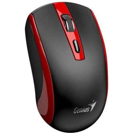 Mouse Genius ECO-8150- PC sau NB- wireless 24GHz- optic- 1200 dpi- butoane/scroll 3/1- acumulator- buton Copilot- rosu- 31030045