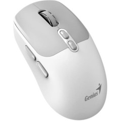 MOUSE Genius NX-8080S- PC sau NB- wireless 24GHz- Bluetooth- optic- 1600 dpi- butoane/scroll 6/1- acumulator- buton Copilot- alb