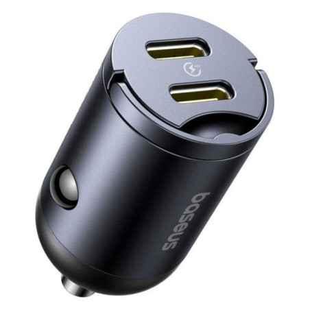 INCARCATOR auto Baseus Tiny Star- Quick Charge 30W- 2 x USB Type-C - negru C00035001121-03timbru verde 08 lei) - 6932172677190