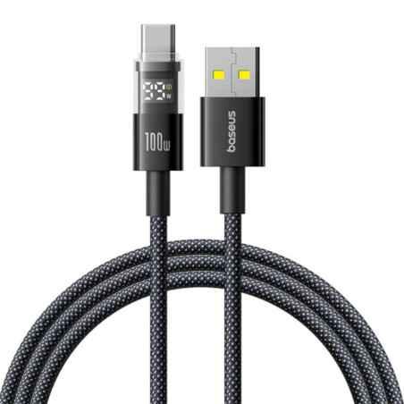 CABLU alimentare si date Baseus Display- Fast Charging Data Cable pt smartphone- USB la USB Type-C 100W- 1m- negru P10382701121-