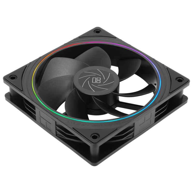 Ventilator Thermalright TL-S12R- 120mm- 1500 RPM- S-FDB Bearing- 476 CFM- LED ARGB- 4pin PWM- negru- TL-S12Rtimbru verde 018lei)