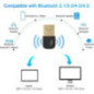 Adaptor Bluetooth dongle Eletrand Bluetooth 5.0 metal/plastic negru/auriu Adaptor Bluetooth dongle Eletrand Bluetooth 5.0 metal/plastic negru/auriu