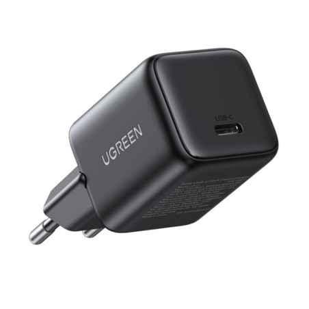 INCARCATOR retea Ugreen GaN X513 Quick Charge 30W- 1 x USB Type-C- negru 65007timbru verde 018 lei)
