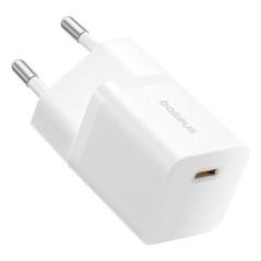 INCARCATOR retea Baseus GaN5 mini- Quick Charge 25W- 1 x USB Type-C- alb P10110909213-00timbru verde 018 lei) - 6932172658205