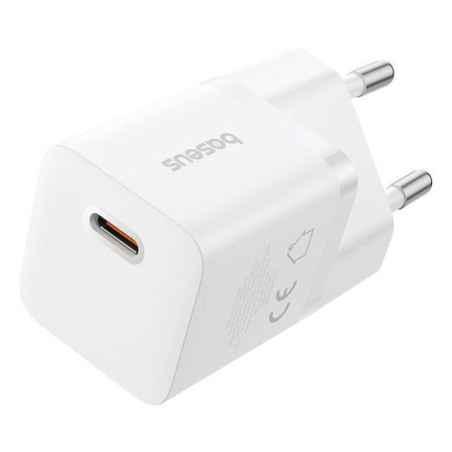 INCARCATOR retea Baseus GaN5 mini- Quick Charge 25W- 1 x USB Type-C- alb P10110909213-00timbru verde 018 lei) - 6932172658205