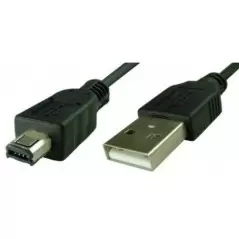 Cablu date mini USB (4 pini) - USB A tata - 1.4 m