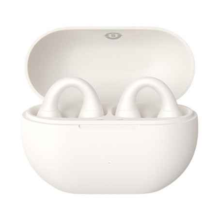 CASTI Baseus Bass 15 Clip Open-Ear TWS- pt smartphone- wireless- bluetooth 54- dual-mic pe casca- 8 ore durata baterie- alb A00