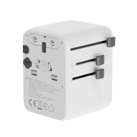 ALIMENTATOR retea 220V GEMBIRD- universal- conectori: US/UK/EU/AU- 2x USB Type-C PD 70W- 2x USB-A 15W- siguranta 10A- max 2500W-