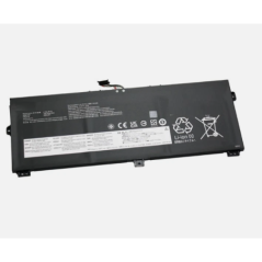 Baterie originală Lenovo pentru ThinkPad X390/X390 Yoga/X13 Yoga Gen1, 48Wh 4100mAh L18L3P72, gri închis, etichetă cu simboluri.