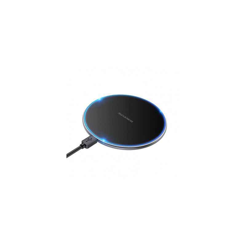 INCARCATOR wireless Borofone BQ3 Pro 15W- compatibilitate smartphones- cablu Type-C inclus- negru 6974443380583timbru verde 018