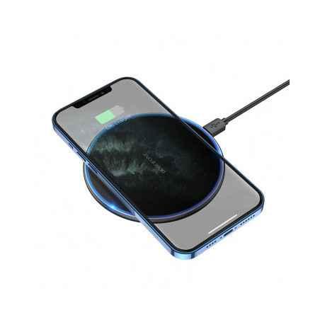 INCARCATOR wireless Borofone BQ3 Pro 15W- compatibilitate smartphones- cablu Type-C inclus- negru 6974443380583timbru verde 018