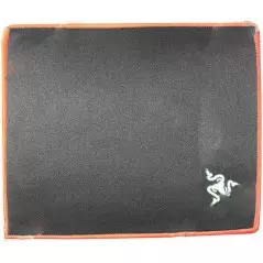 Mouse pad, negru cu margine rosie - 250x210x4 mm